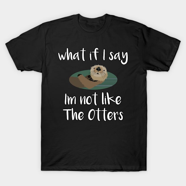 Otter Not Like the Otters Funny Sea Creature Gift T-Shirt by StacysCellar